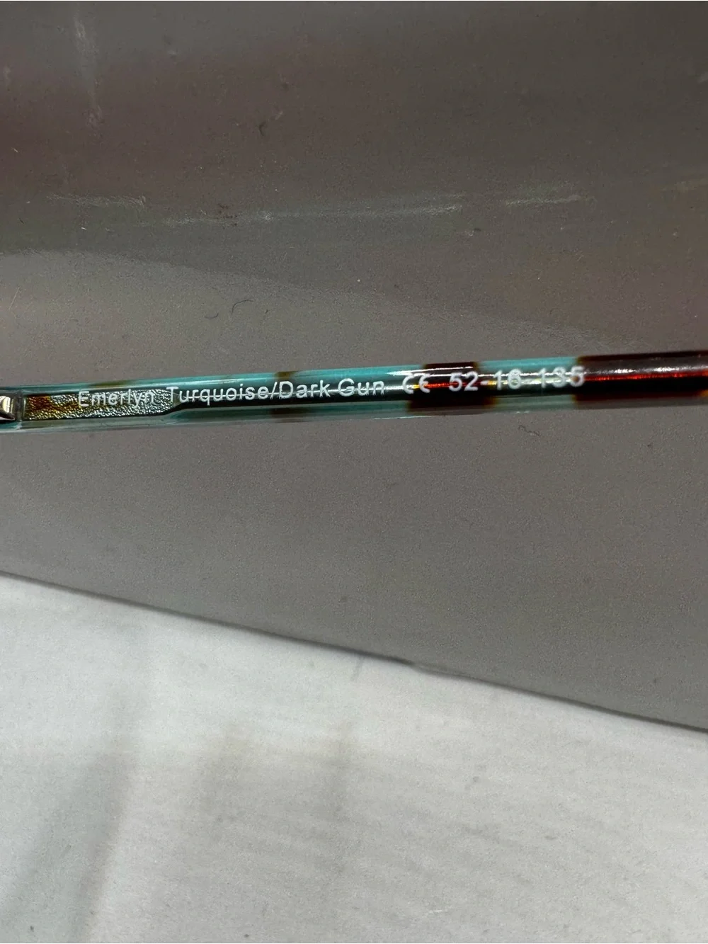 Cosmopolitan Emerlyn Eyeglasses Frames 52-16-135 Turquoise Dark Gun Tortoise Wom